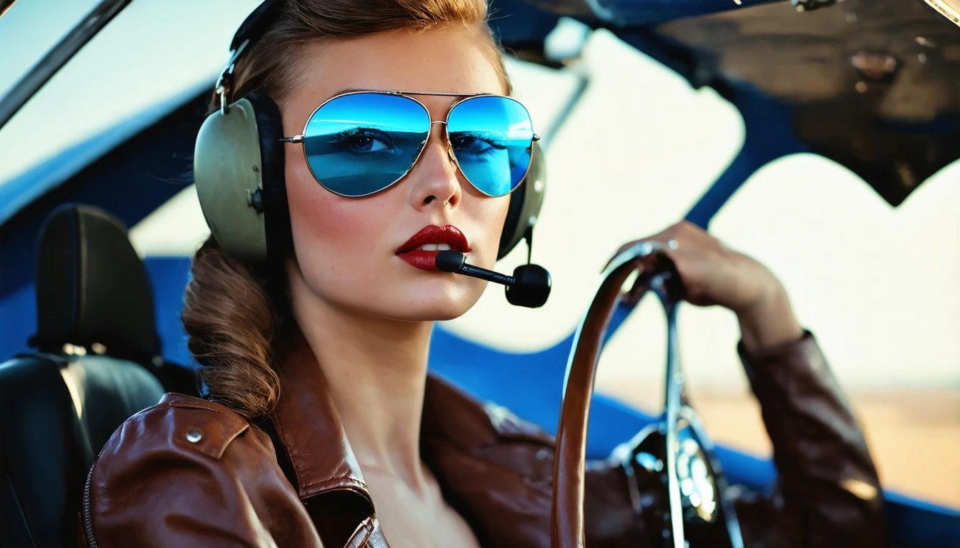 aviator Pin Up